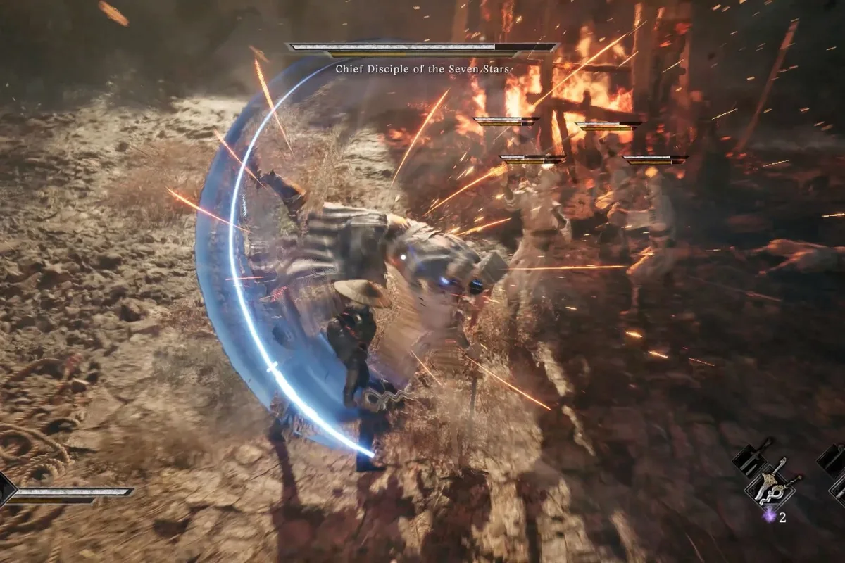 Combat rapide contre plusieurs adversaires dans Phantom Blade Zero